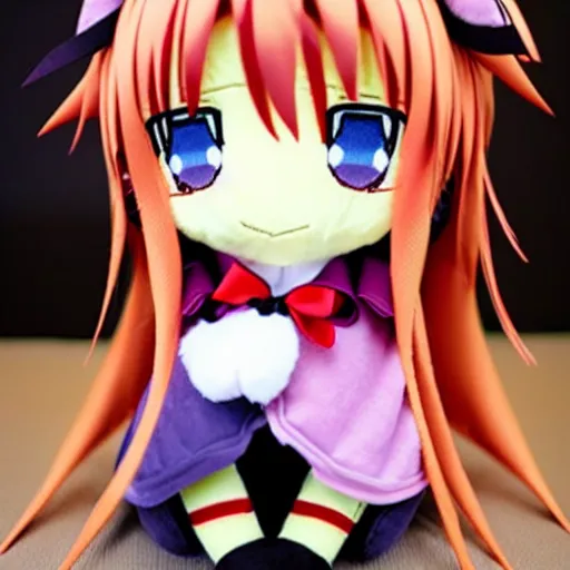 Image similar to cute fumo plush of haruhi suzumiya