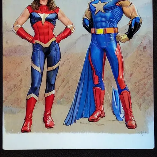 Image similar to 🦸🏼♀ by james gurney