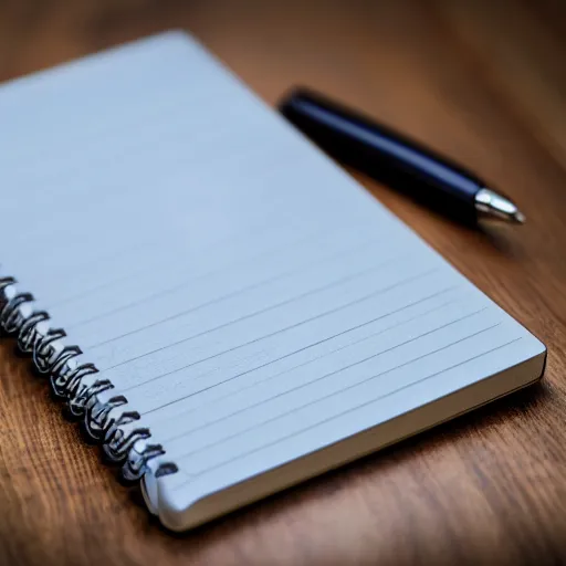 Image similar to commercial shot of the dusty old notepad you found behind your couch, dramatic beautiful lighting, 8k photgraphy, 50mm f1.8, macro