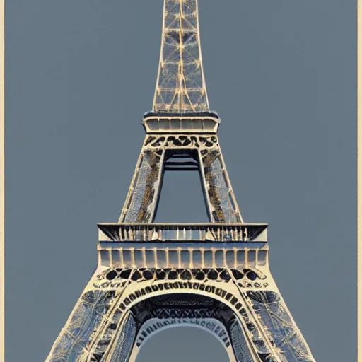 Image similar to rejected designs for the eiffel tower