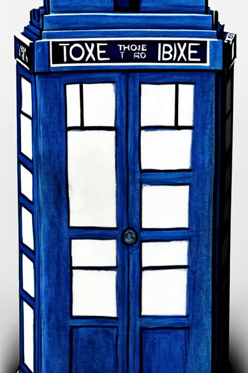 Image similar to tardis has legs, photorealistic, highly detailed,