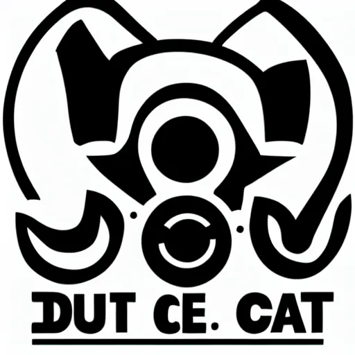 Prompt: dj cat logo, vector style