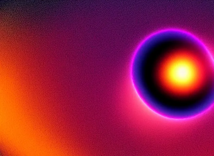 Prompt: pixel tracing style of particles in a event horizon of black hole, color film grain, ultra realistic