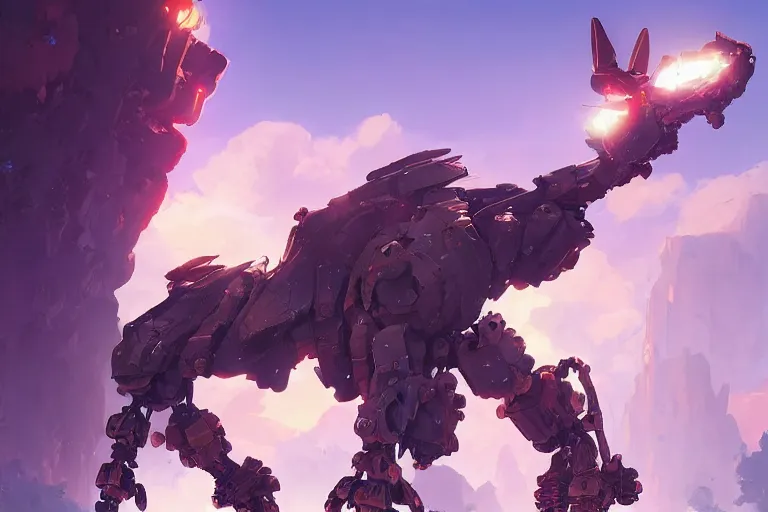 Image similar to sunwing machine mecha animal beast robot of horizon forbidden west horizon zero dawn bioluminiscence, behance hd by jesper ejsing, by rhads, makoto shinkai and lois van baarle, ilya kuvshinov, rossdraws global illumination