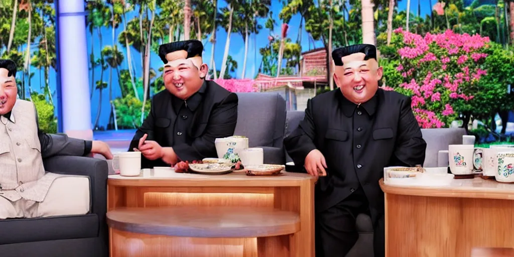 Image similar to kim jong-un on the ellen show