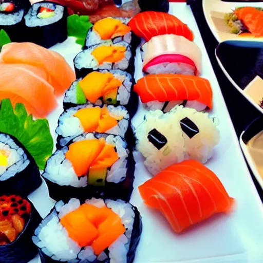 Image similar to lovely sushi buffet