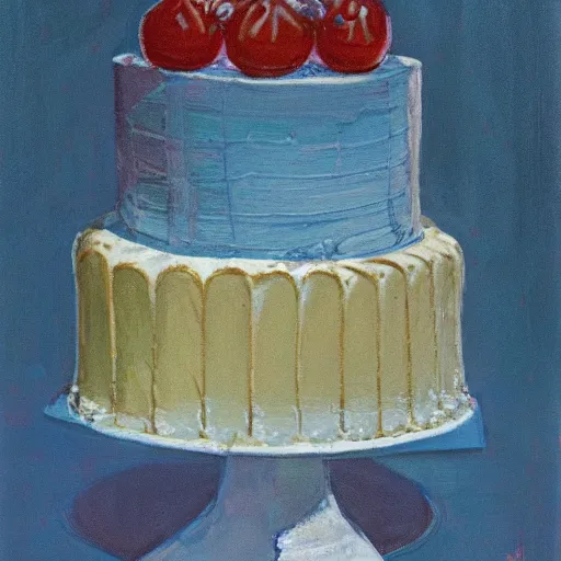 Image similar to The Queen\'s Cake by Wayne Thiebaud