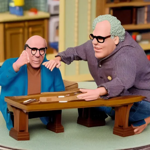 Image similar to Larry David and Jeff Garlin action figure playset