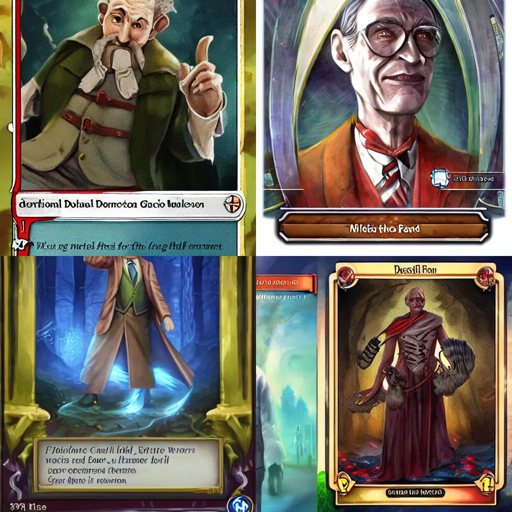 Prompt: cursed doctor, fantasy card game art