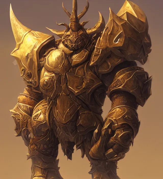 Image similar to “a well rendered anthropomorphic chibi sized rhinoceros portrait, world of Warcraft armor, subject in the center of the frame, rule of thirds, golden ratio, elegant, digital painting, octane 4k render, zbrush, hyperrealistic, artstation, concept art, smooth, sharp focus, illustration from World of Warcraft by Pixar and Disney and Justin Gerard”