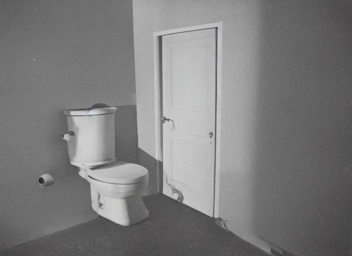 Image similar to high detail toilet kodak expired film underexposed film broken lens grain light leak negative exposure