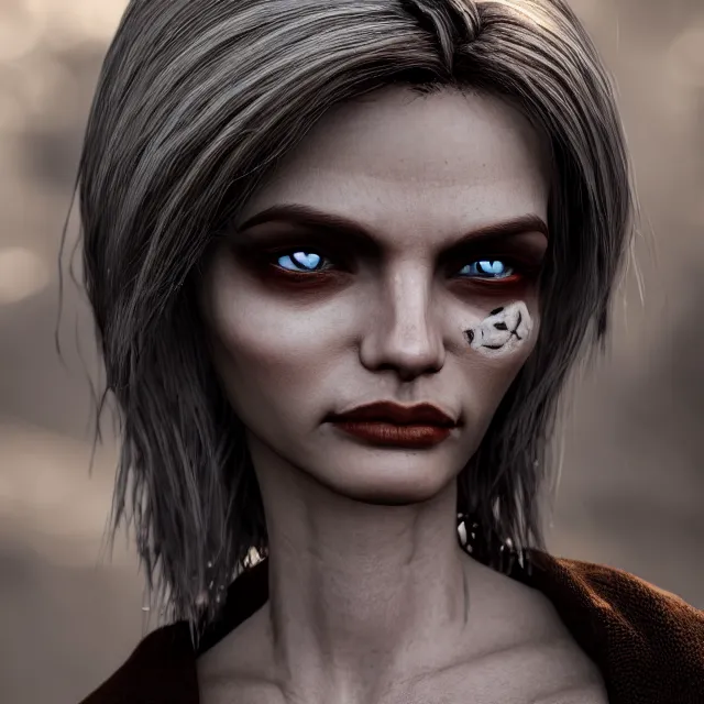 Image similar to perfectly centered close up portrait, death, candid photography, by anne stokes, highly detailed, character concept, unreal engine 5