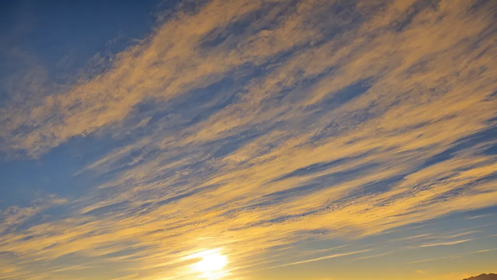 Prompt: golden hour contemptible complex polygon contrail