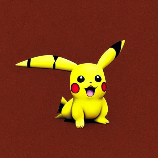 Image similar to photorealistic pikachu