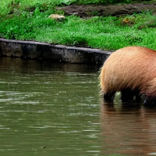 Prompt: capybara in bored ape's style