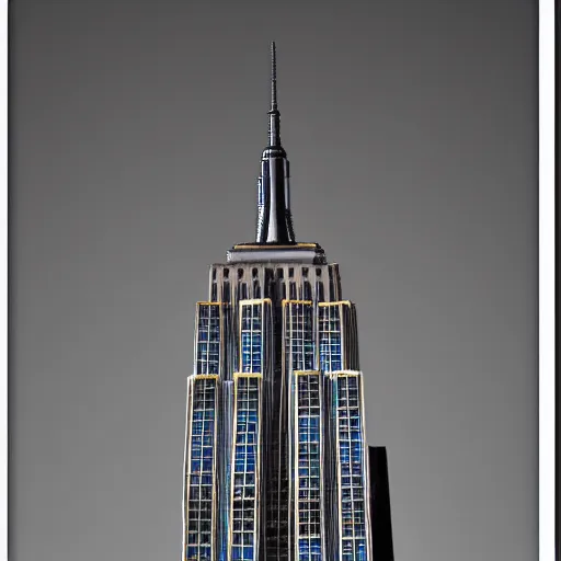 Image similar to The Empire State Building in a parallel universe, designed by Antoni Gaudi