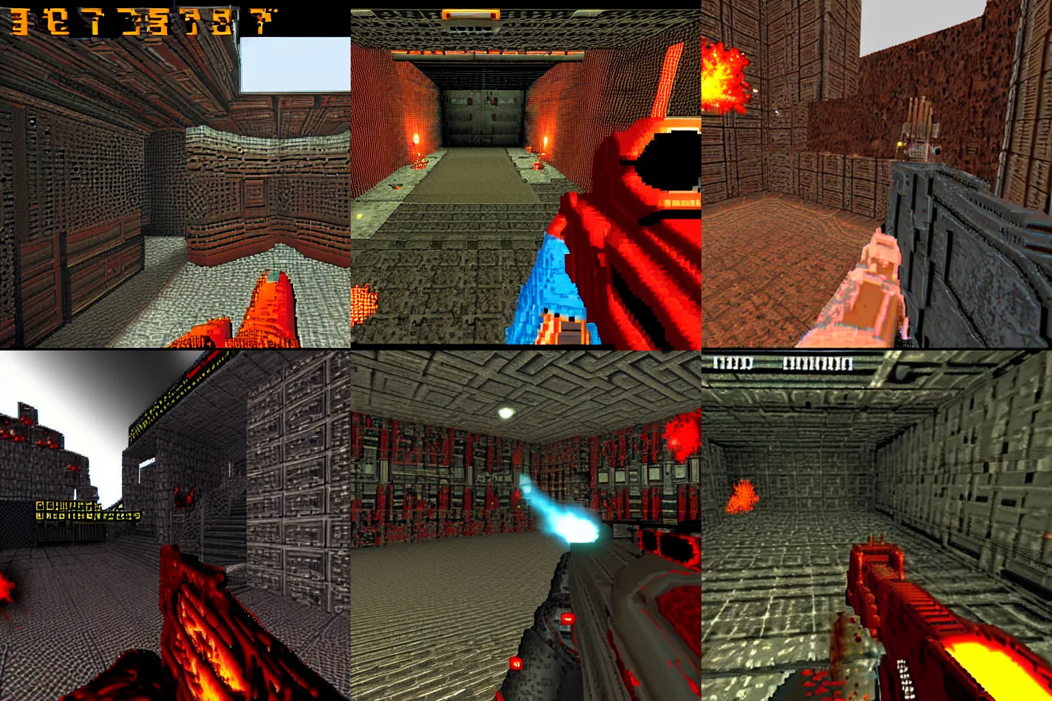 Prompt: A screenshot from Doom II