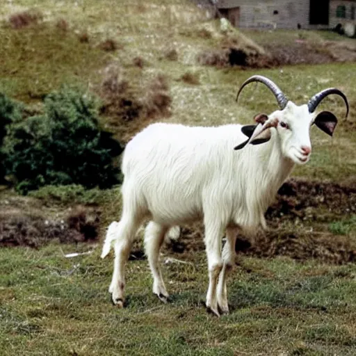 Image similar to dolly parton as a goat