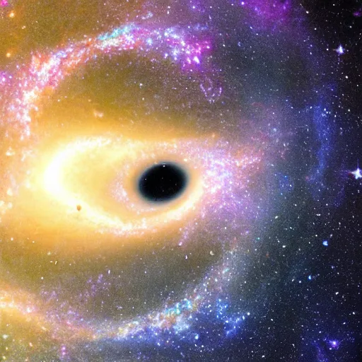 Image similar to a galaxy inside a ring