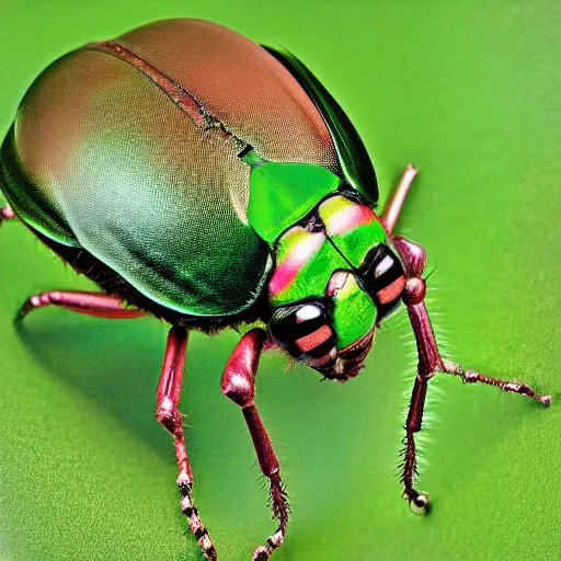 Image similar to rose chafer in studio lighting digital art