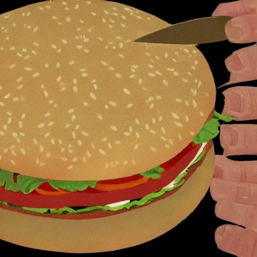 Image similar to an ancient manuscript decribing how to make a big mac.