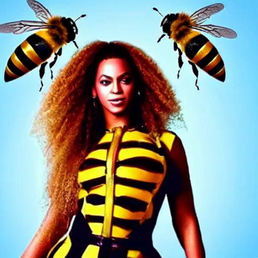 Image similar to beyonce as a bee