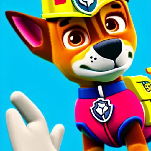 Image similar to paw patrol is on a roll, pixel art, artstation, stylistic, ultra realistic, 4 k