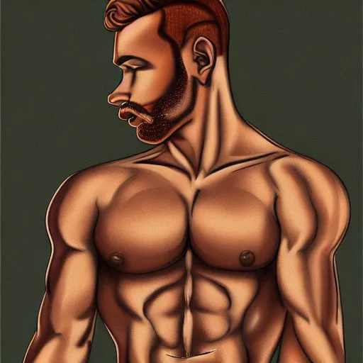 Image similar to lgbt art, tom of finland style, art in 4 k, high quality