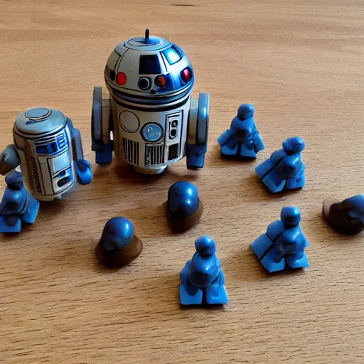 Image similar to make noise wogglebug and pressure points modules as droids from star wars