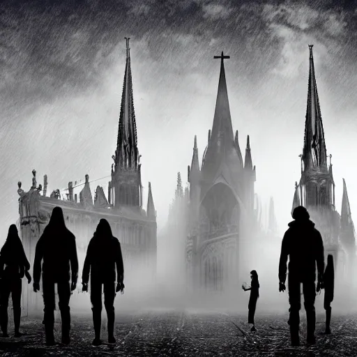 Moonlight zombi stock photo. Image of demon, mist, gothic - 28590770