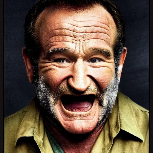 Image similar to zombie robin williams