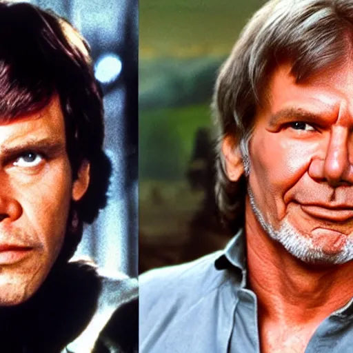 Image similar to mark hamill mixed with harrison ford