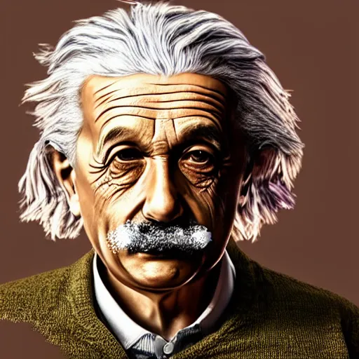 Prompt: hipster albert einstein smoking a blunt, gta artstyle, wide shot, dramatic lighting, octane render, hyperrealistic, high quality, HD, cinematic