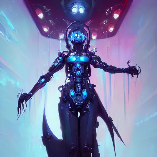 Image similar to a portrait of a beautiful cybernetic queen of the undead, cyberpunk concept art by pete mohrbacher and wlop and artgerm and josan gonzales, digital art, highly detailed, intricate, sci-fi, sharp focus, Trending on Artstation HQ, deviantart, unreal engine 5, 4K UHD image