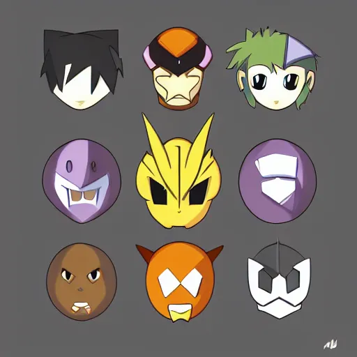 Image similar to face icon vector minimalist digimon tomine, adrian