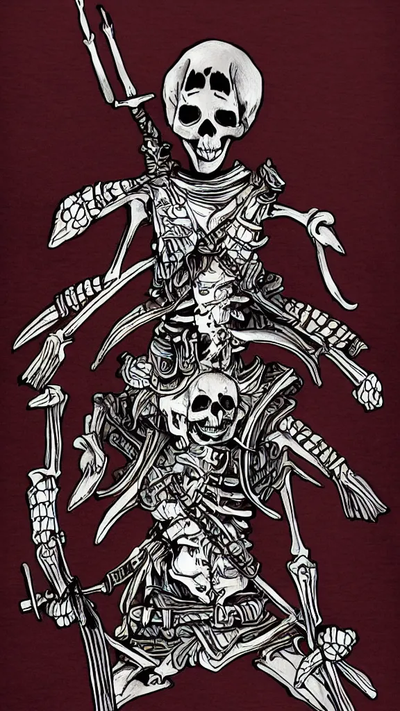 Image similar to skeleton samurai