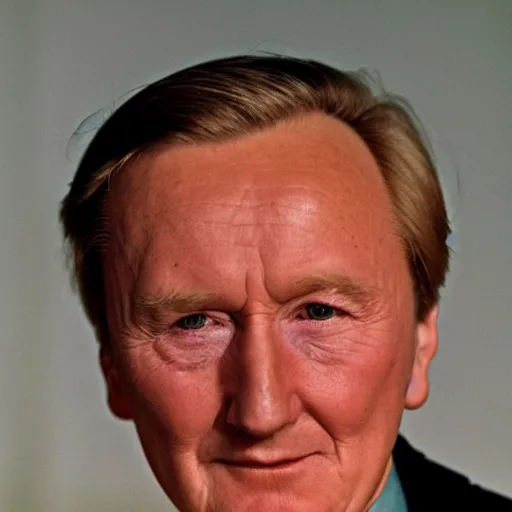 Image similar to Robert Hardy, actor, colorized