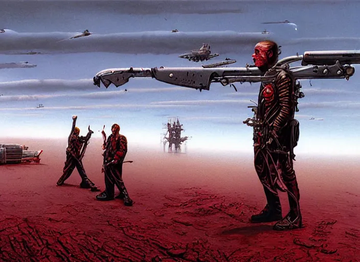 Image similar to blood music, matte painting, peter elson