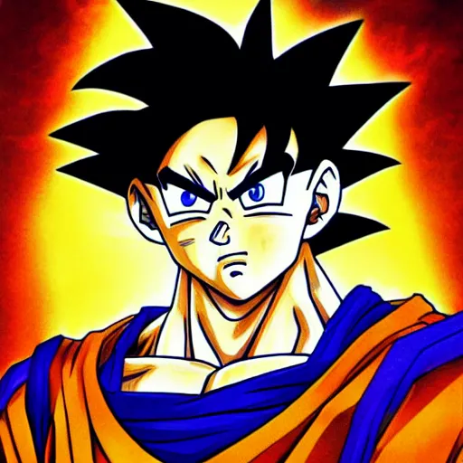 a portrait of goku drawn by aleksander rostov | Stable Diffusion | OpenArt