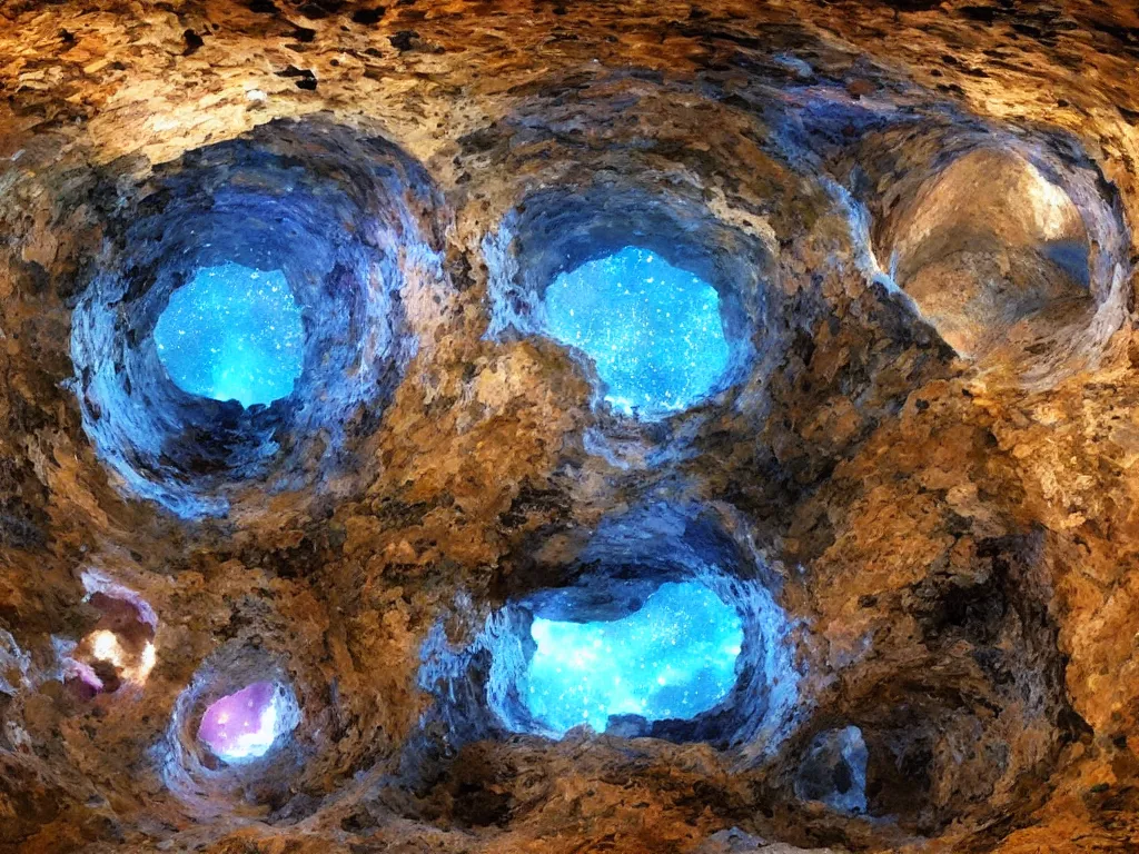 Image similar to space grotto.