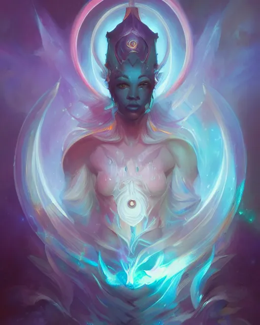 Prompt: portrait of a beautiful magus cybernetic emanation, by pete mohrbacher and artgerm and wlop, digital art, highly detailed, intricate, fantasy, mystical, sharp focus, Trending on Artstation HQ, deviantart, unreal engine 5, 4K UHD image