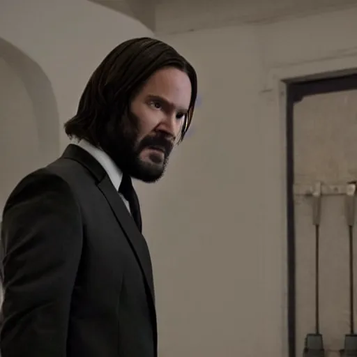 Prompt: a movie still of pewdiepie in John Wick