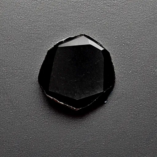 Image similar to “reaching hand made of cut gemstone, black background, 35 mm product photo”