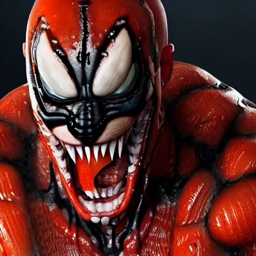 Prompt: a 3D super realistic render of Pain from Naruto as venom, cinematic, octane render