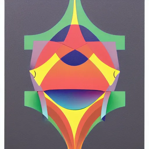 Prompt: abstract geometric sculpture by shusei nagaoka, kaws, david rudnick, oil on canvas, bauhaus, surrealism, neoclassicism, simple, renaissance, hyper realistic, pastell colours, cell shaded, 8 k