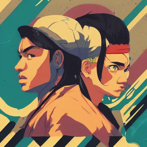 Image similar to Street Fighter 2 profile picture by Sachin Teng, asymmetrical, Organic Painting , adidas, Impressive, Award Winning, Warm, Good Vibes, Positive, geometric shapes, hard edges, energetic, intricate background, graffiti, street art:2 by Sachin Teng:4