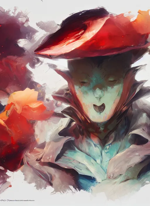 Image similar to semi reallistic gouache gesture painting, by yoshitaka amano, by ruan jia, by conrad roset, by dofus online artists, detailed anime 3 d render of an watermelon exploding in hundred of pieces, portrait, cgsociety, artstation, rococo mechanical, digital reality, sf 5 ink style, dieselpunk atmosphere, gesture drawn