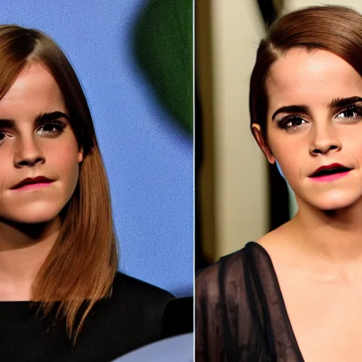 Prompt: reptilian emma watson