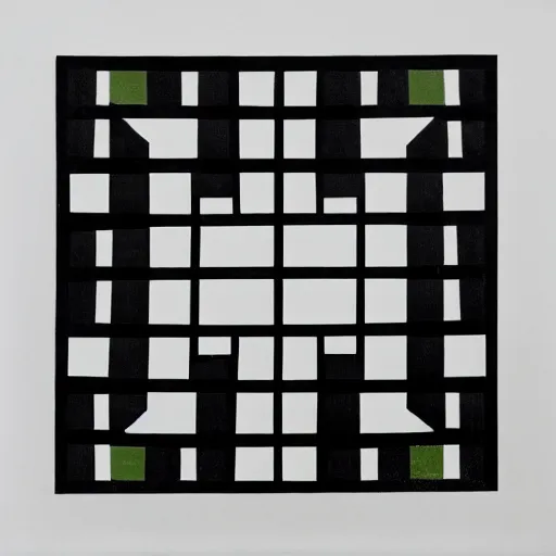 Image similar to black squares on 4 corners, 1 layer, no other art