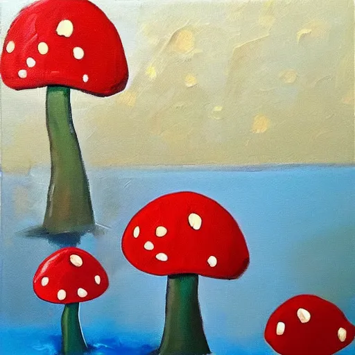 Image similar to “🍄 oil on panting”